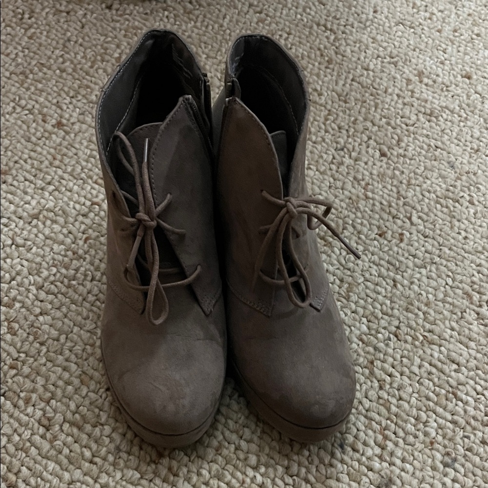 Merona Women's Taupe Ankle Booties